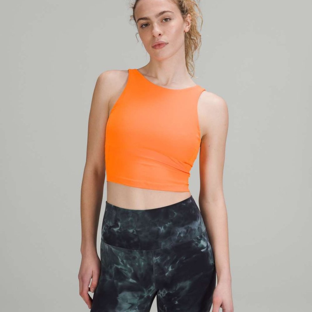 High Neck Align Tank - orange soda